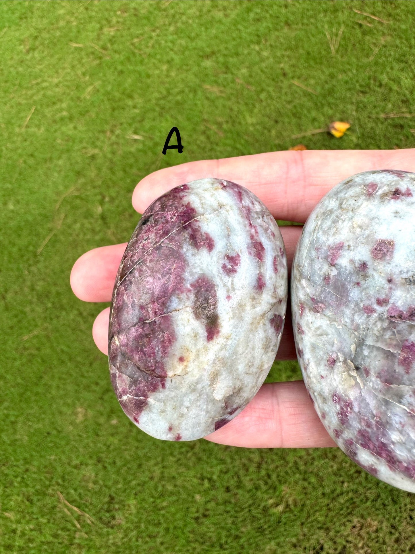 Rubellite Palm Stones