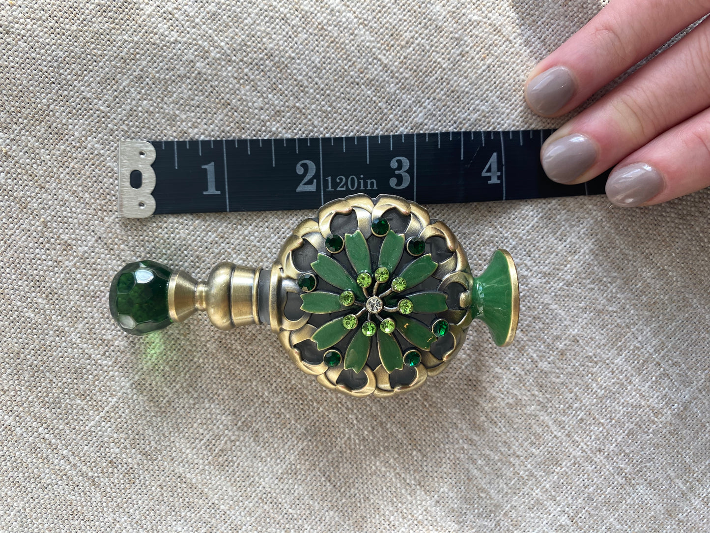Bronze Vintage Style Flower Perfume Bottles 10 ml