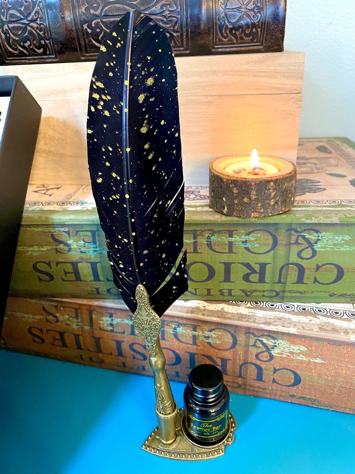 Feather Pen and Ink Calligraphy Set Free Gift Wrap