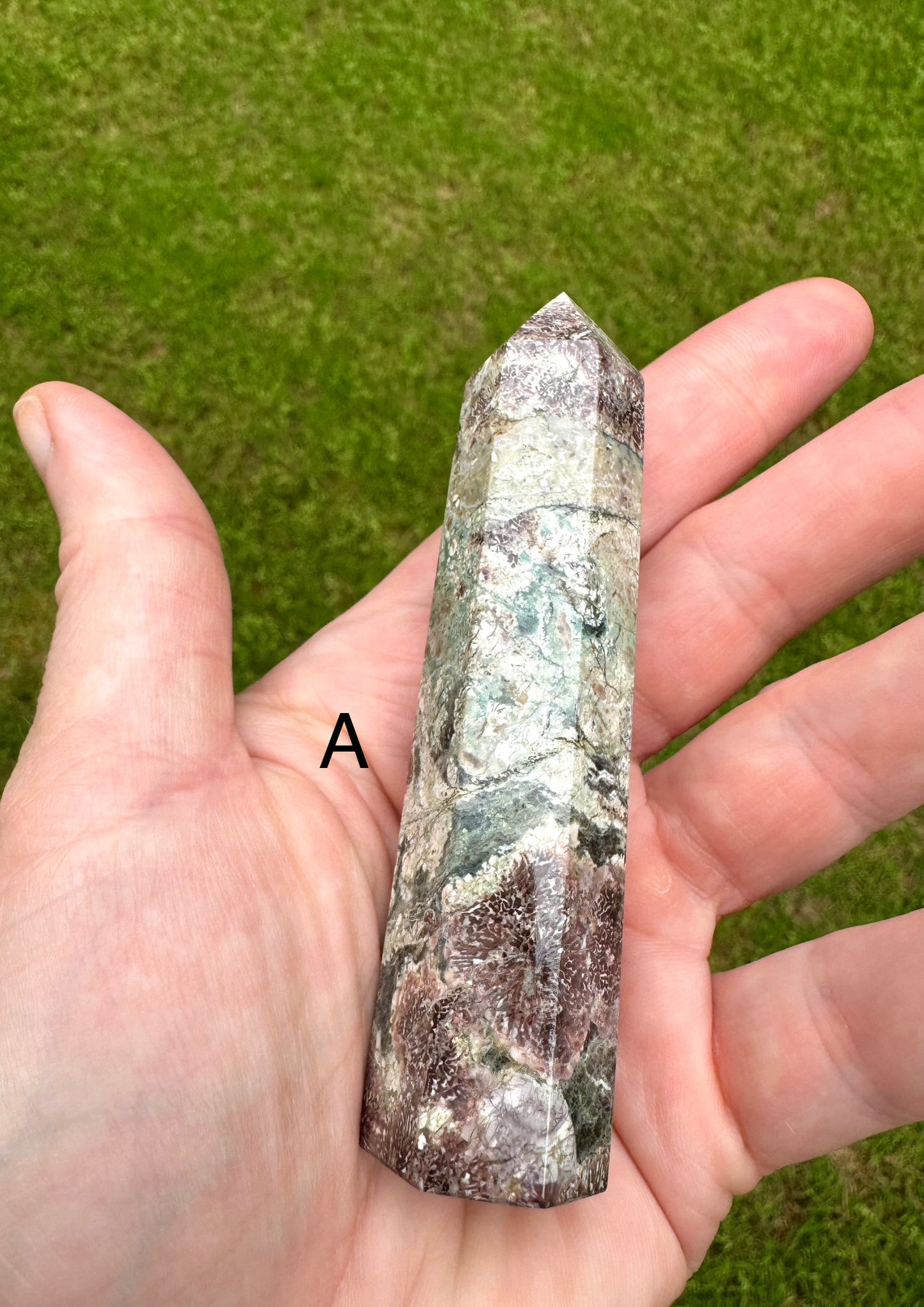 Green Sakura Flower Agate Towers Obelisks Free Gift Wrap