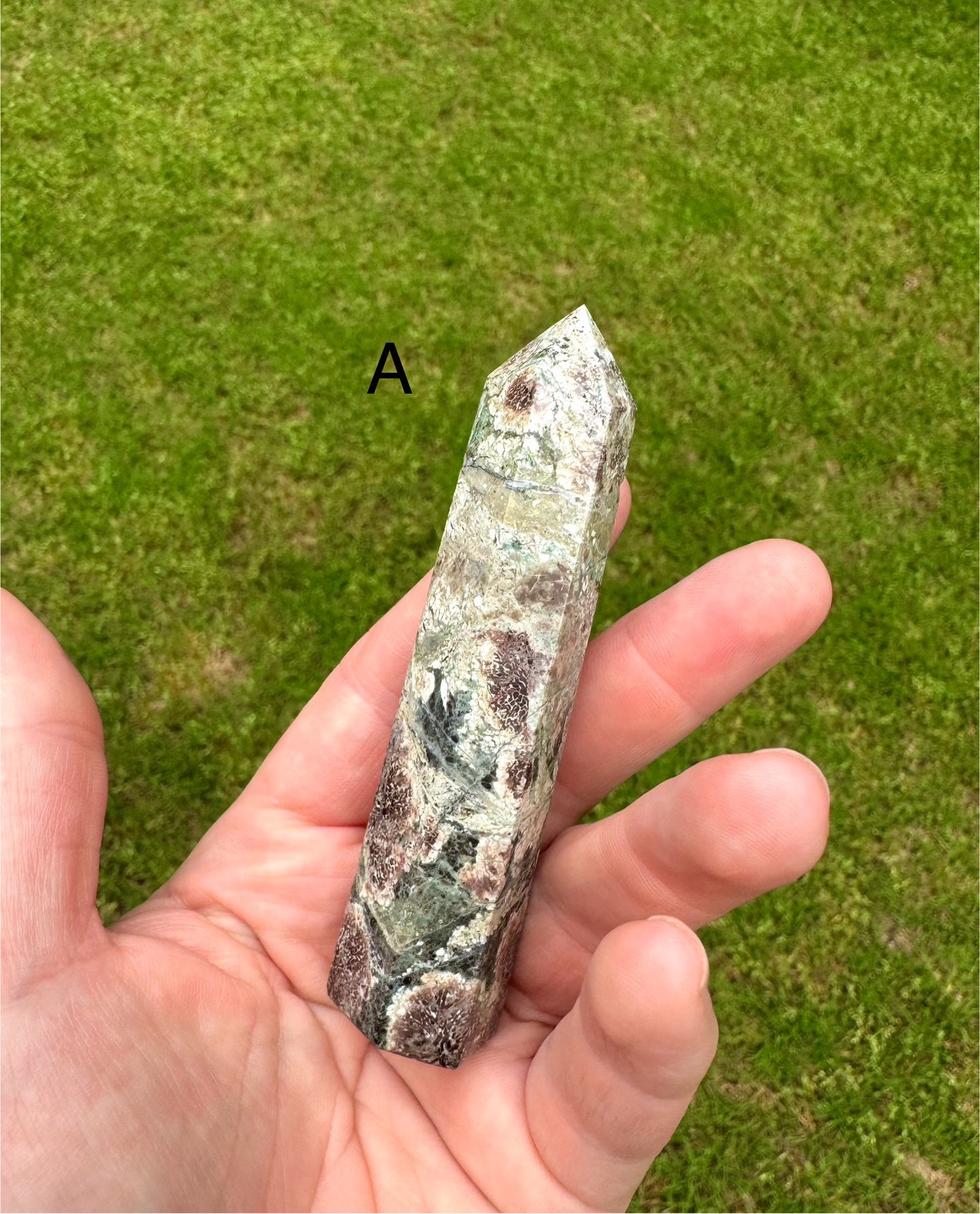 Green Sakura Flower Agate Towers Obelisks Free Gift Wrap