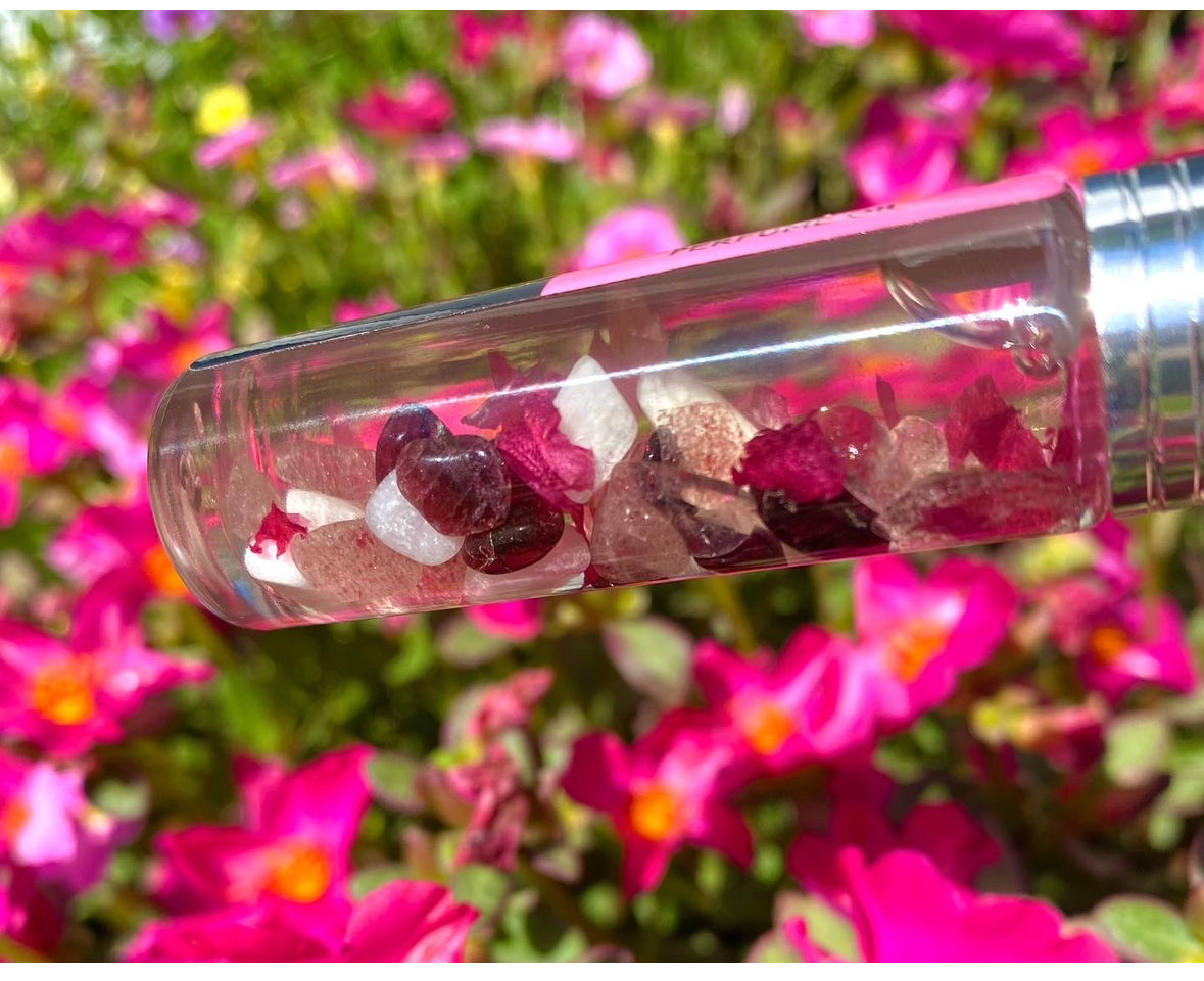 Strawberry Moon Perfume Oil Crystal Infused Perfume Summer Scent Wicca