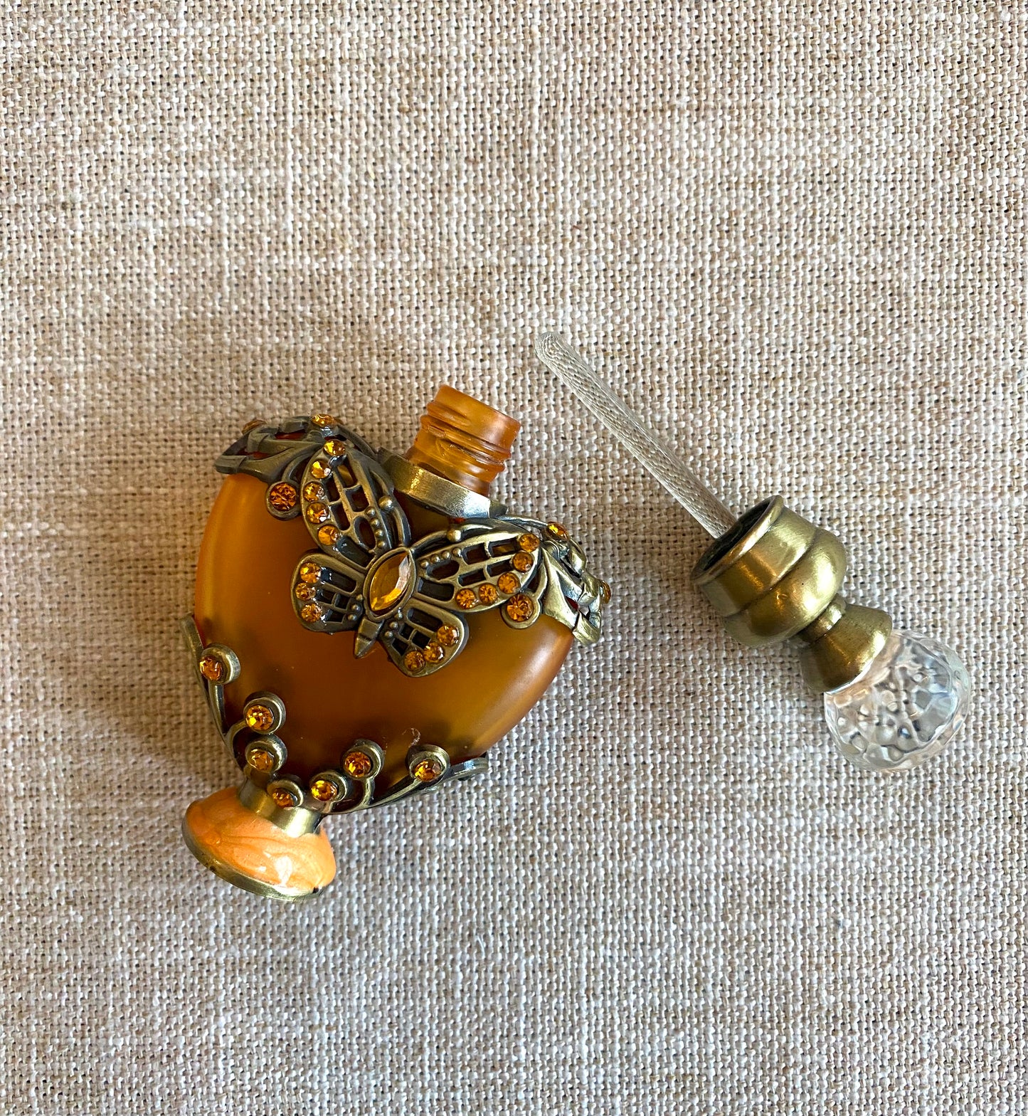 Orange Butterfly Perfume Bottle 10ml Free Gift Wrap