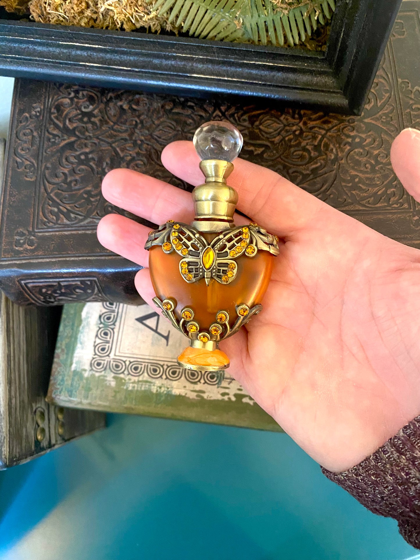Orange Butterfly Perfume Bottle 10ml Free Gift Wrap