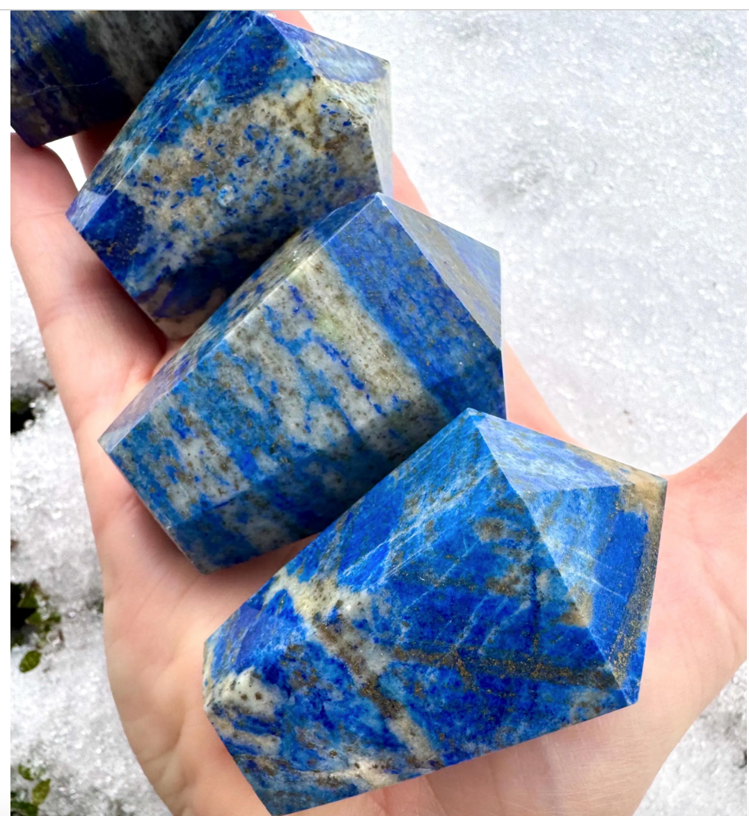 Lapis Lazuli Cupcake Towers Free Gift Wrap Blue Stone Crystals