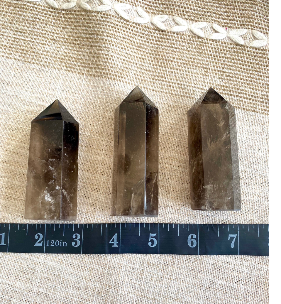 Smoky Quartz Towers Stones High Quality Polished Crystals Specimens Smoky Quartz Obelisk Free Gift Wrap