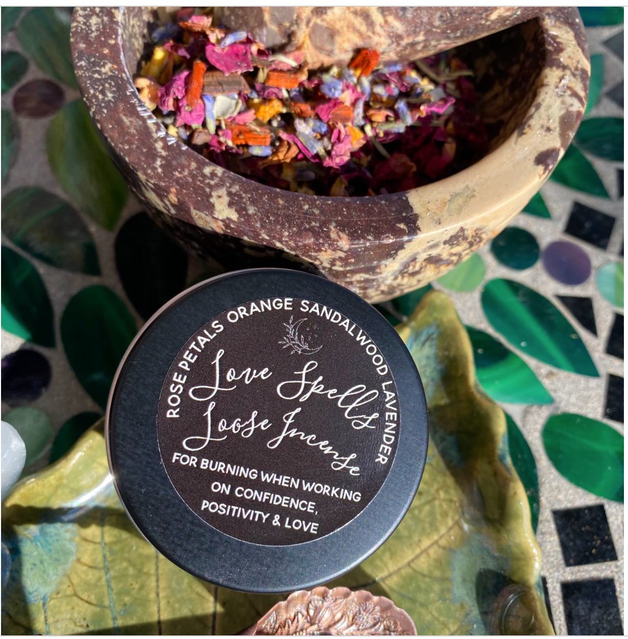 Loose Incense Blends, Shadow Work, Lunar Magic, Love Spells, Ritual, Intention, Moon, Meditation, Wicca, Handmade Witchcraft Free Gift Wrap