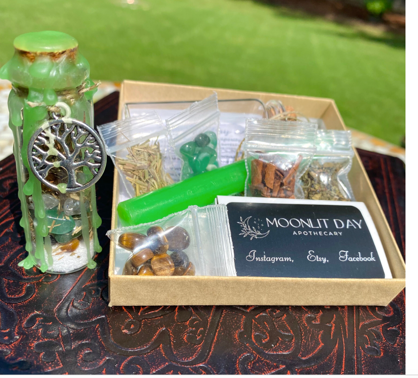 Spell Jar Kits Witchcraft Kit Spell Bottle Kit Love Confidence Protection Abundance Prosperity Witch Kits Candle Spells Free Gift Wrap