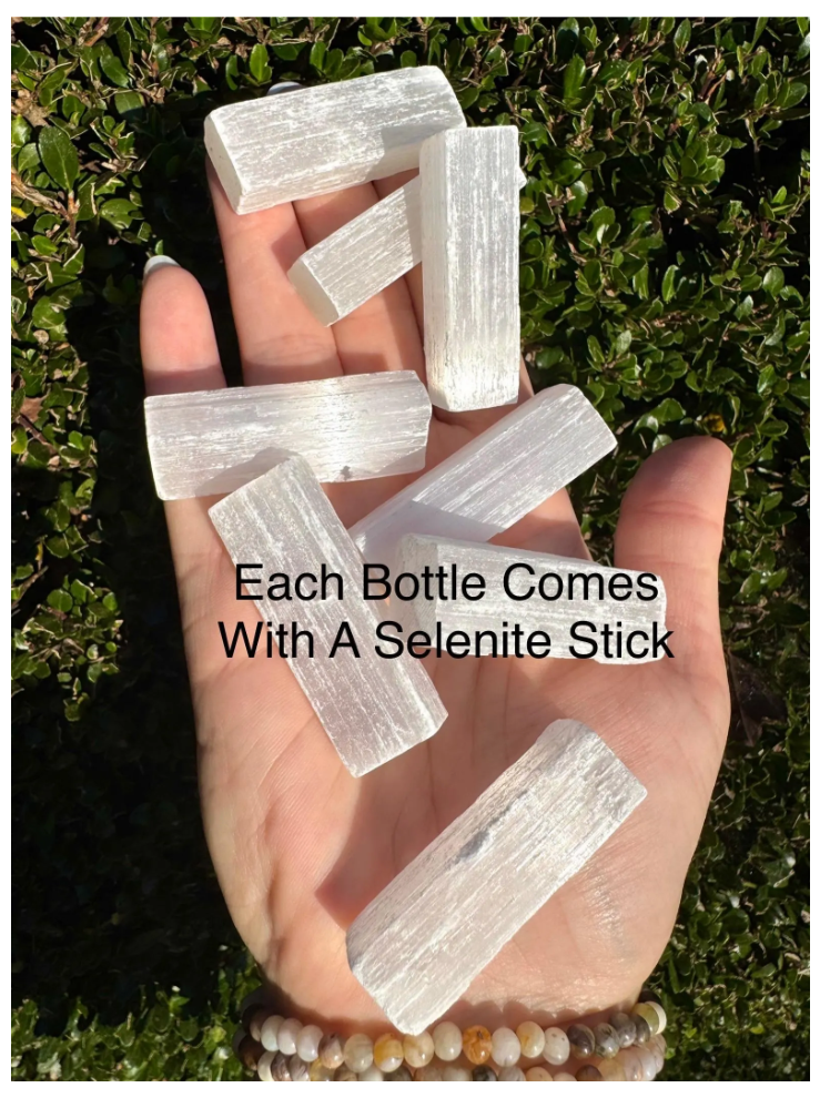 Moon Water Bottles with Free Selenite Stick