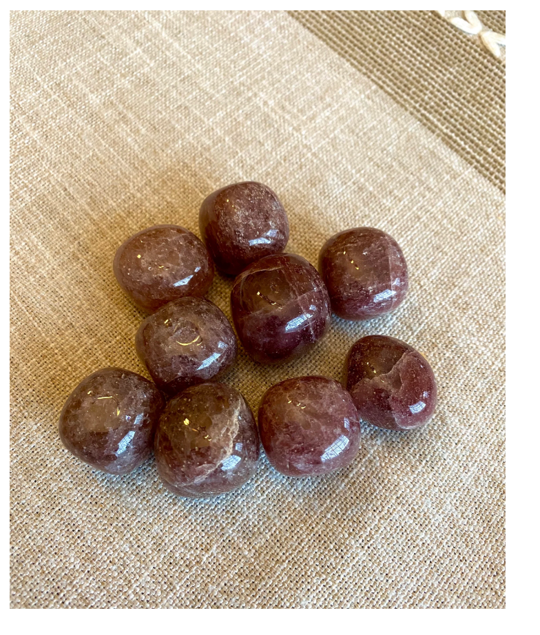 Strawberry Quartz Tumble 1” Large Polished Natural Stone Crystal Free Gift Wrap