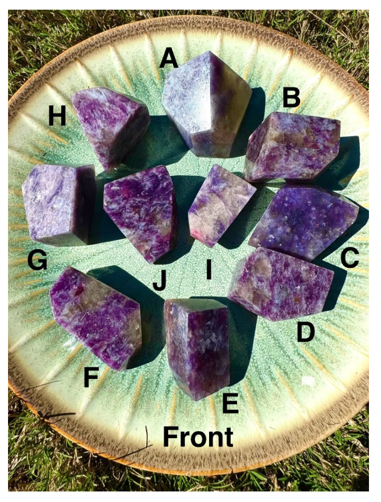Unicorn Stone Polished Free Forms Large Crystals Purple Lepidolite, Smokey Quartz, Pink Tourmaline Free Gift Wrap You Choose Crystal