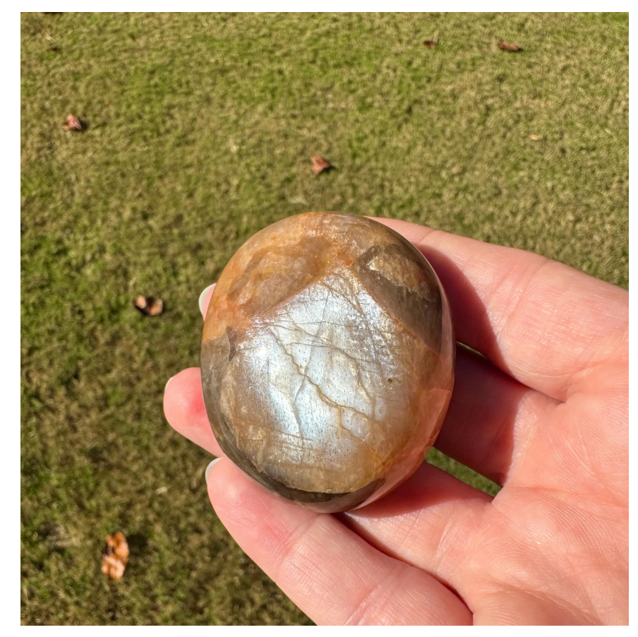 Shimmery Sunstone Palm Stones Free Gift Wrap