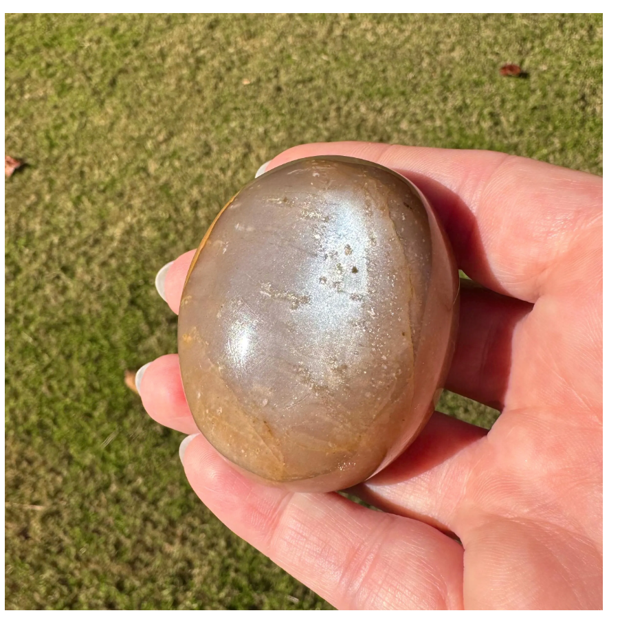 Shimmery Sunstone Palm Stones Free Gift Wrap