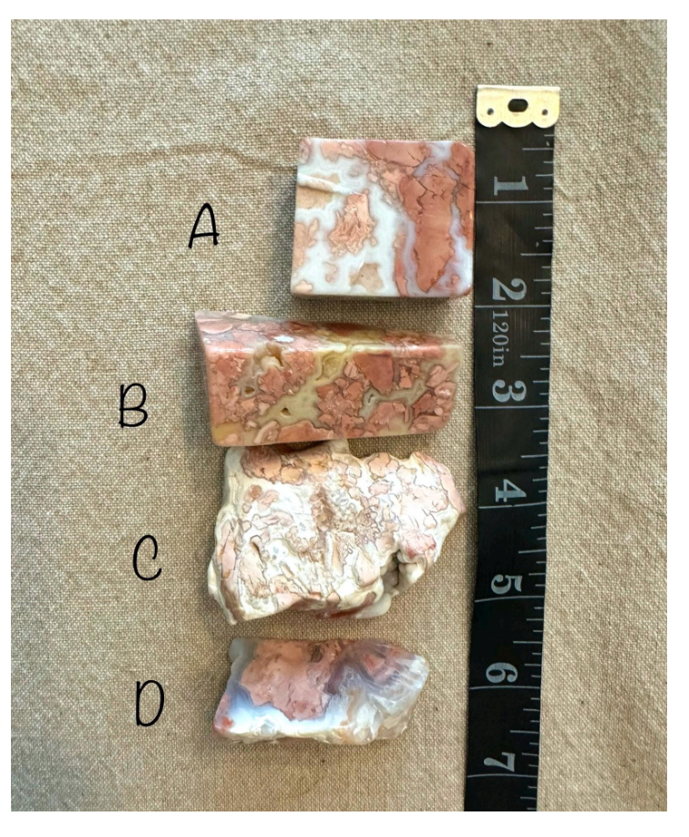 Pink Agate High Quality Polished Freeform Stones Crystals Specimens Free Gift Wrap