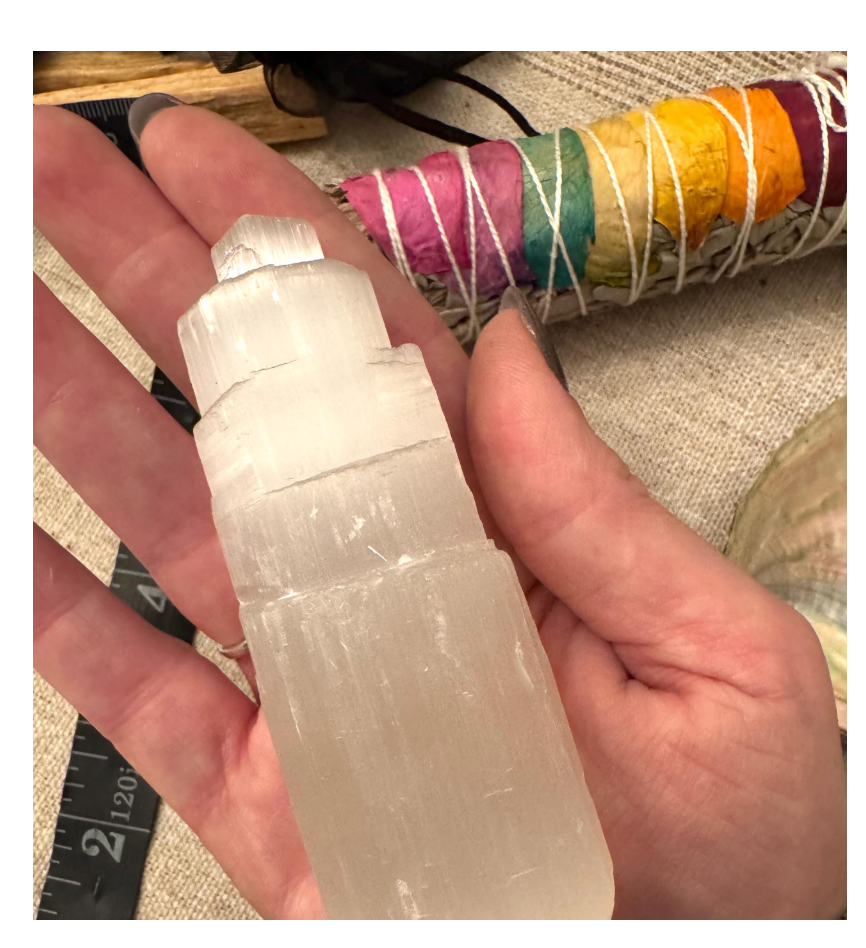 Selenite Towers 4 inches each Small Gift Crystal Lover Satin Spar Free Gift Wrap