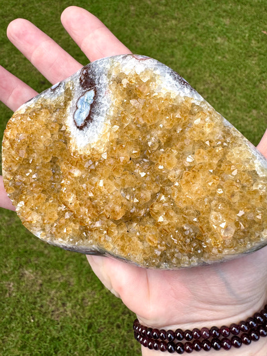 Citrine Geode with Stand