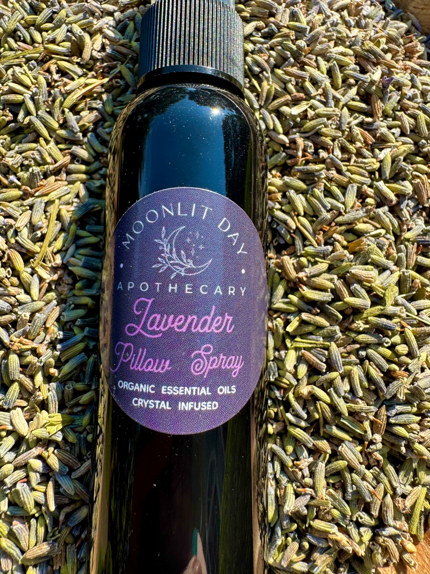 Lavender Pillow Mist Organic linen spray crystal infused room spray aromatherapy mist