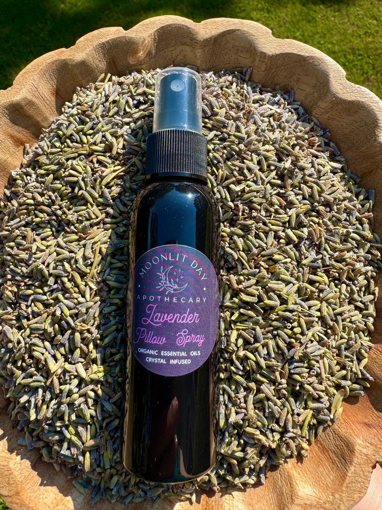 Lavender Pillow Mist Organic linen spray crystal infused room spray aromatherapy mist