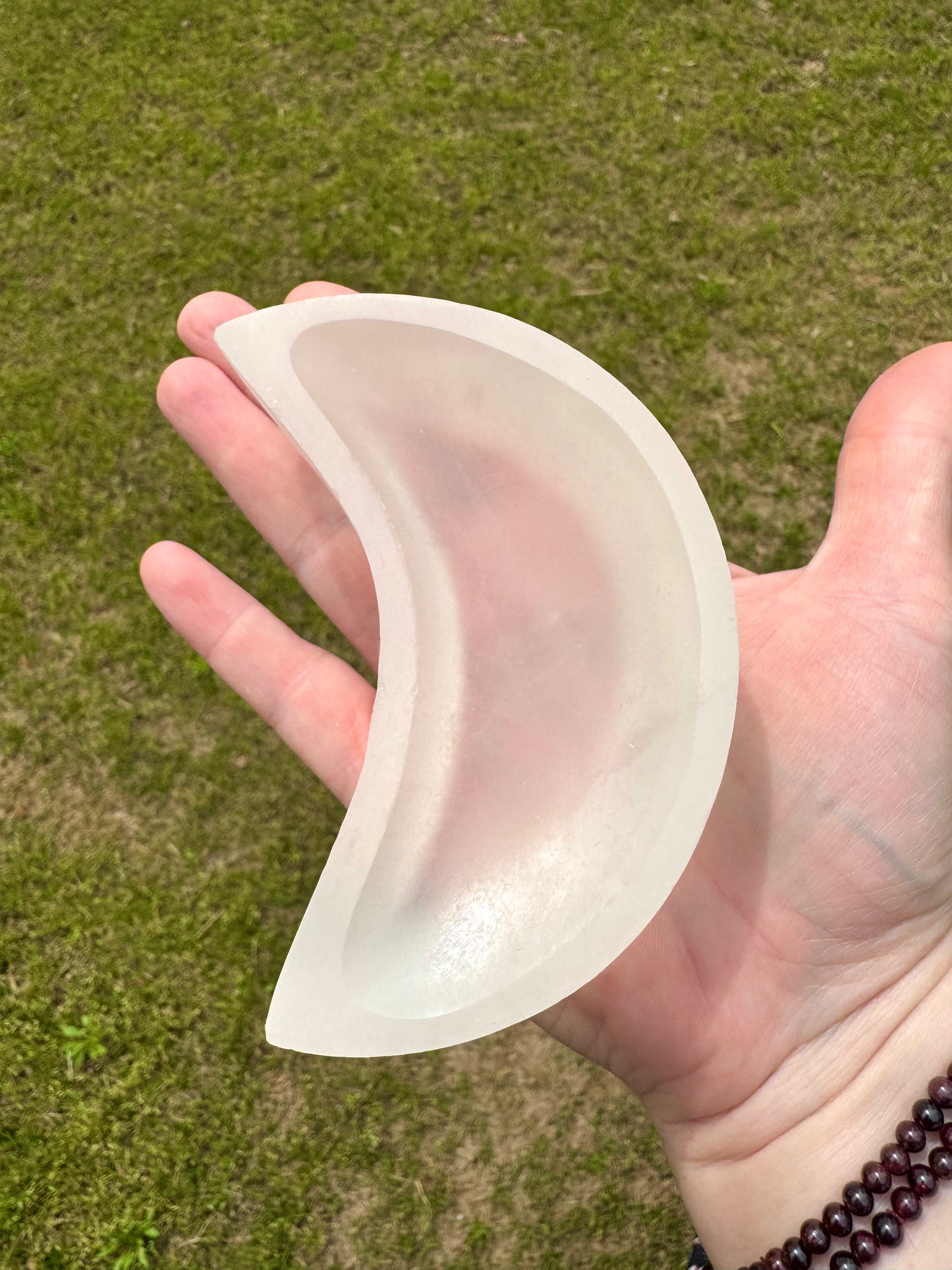 Selenite Moon Bowl 4”
