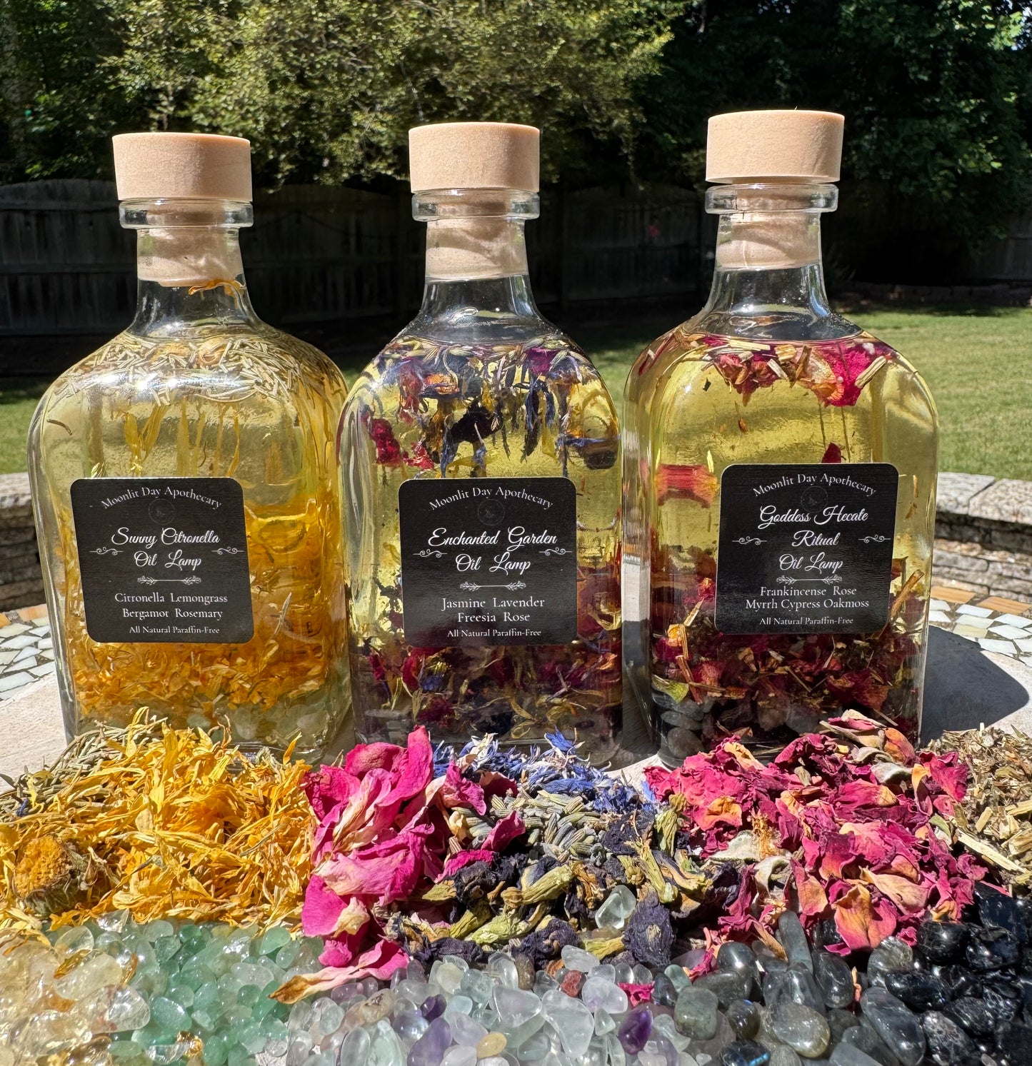 Oil Candles Hecate•Sunny Citronella•Enchanted Garden