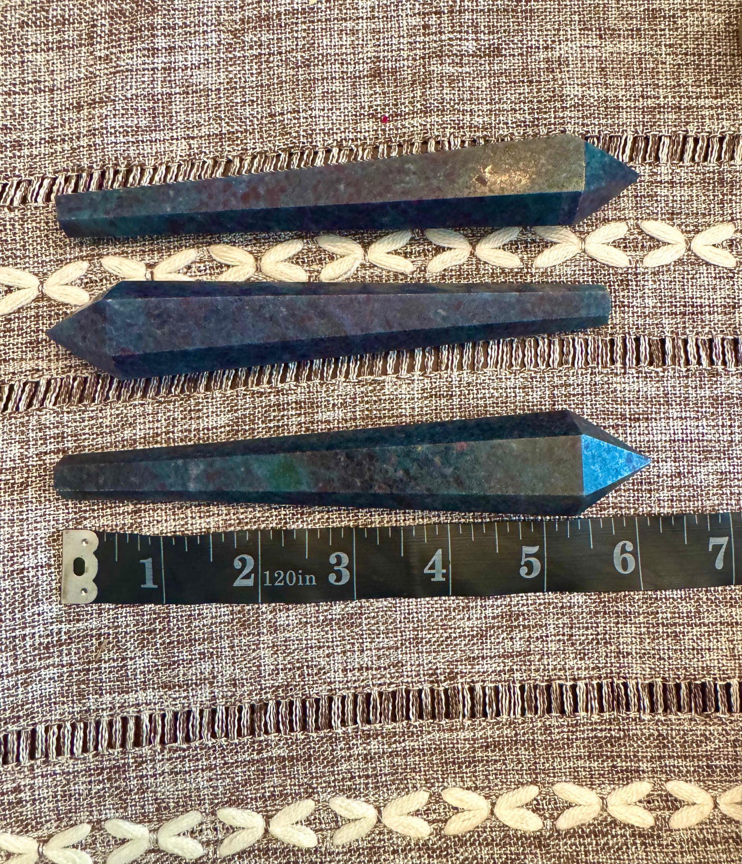 Ruby in Kyanite Wand UV Reactive