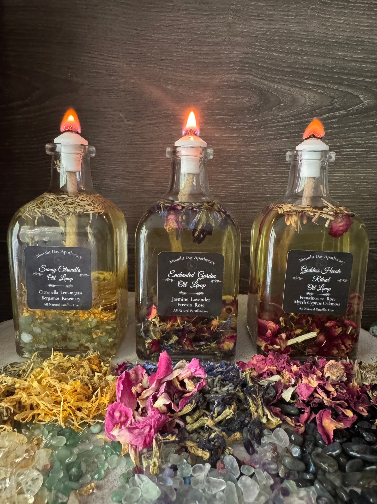 Oil Candles Hecate•Sunny Citronella•Enchanted Garden