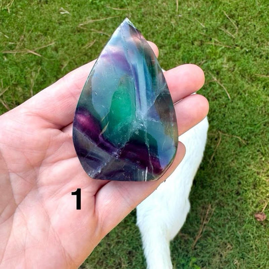 Rainbow Fluorite Arrowheads