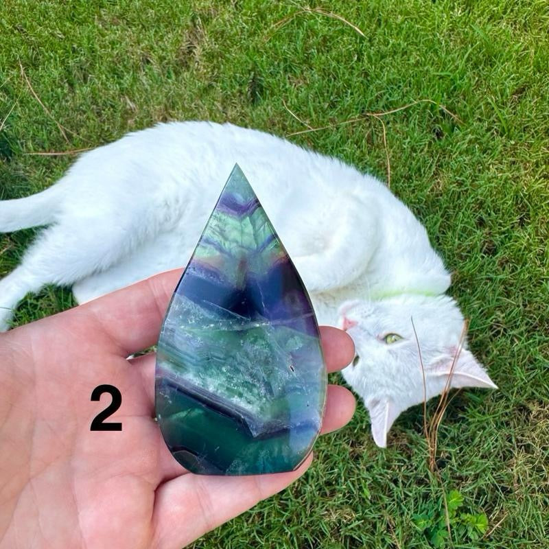 Rainbow Fluorite Arrowheads