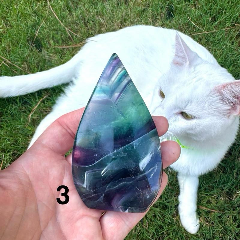 Rainbow Fluorite Arrowheads