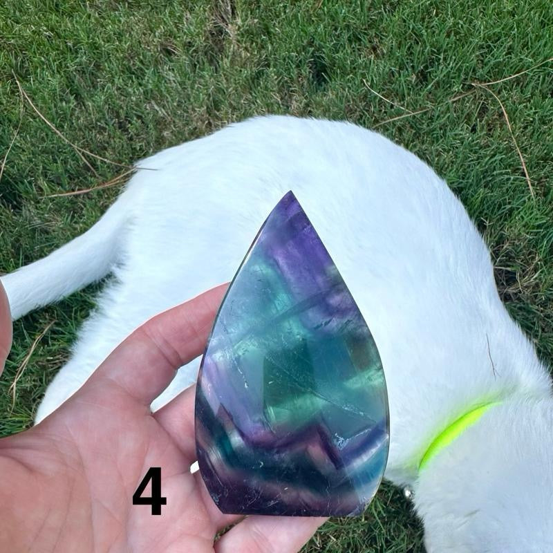 Rainbow Fluorite Arrowheads