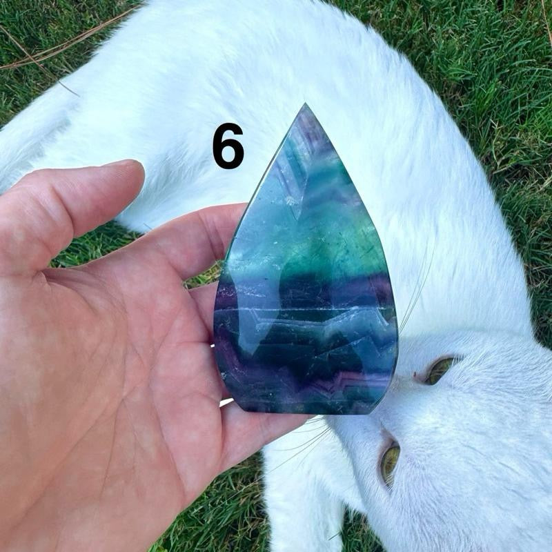 Rainbow Fluorite Arrowheads