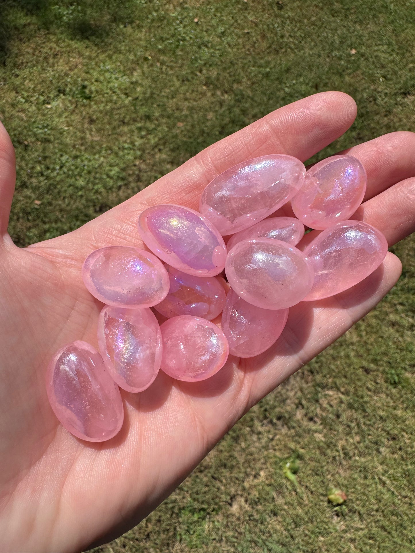 Pink Aura Rose Quartz 1”