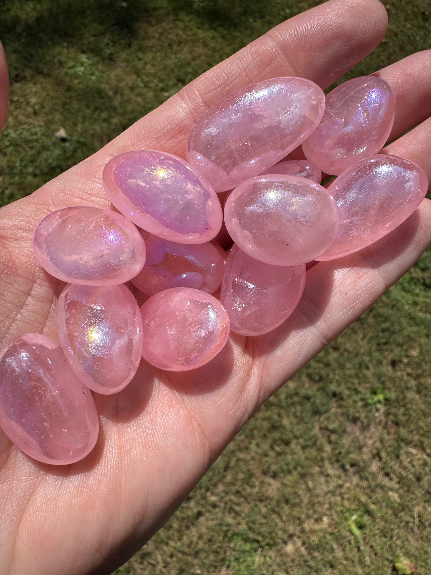 Pink Aura Rose Quartz 1”