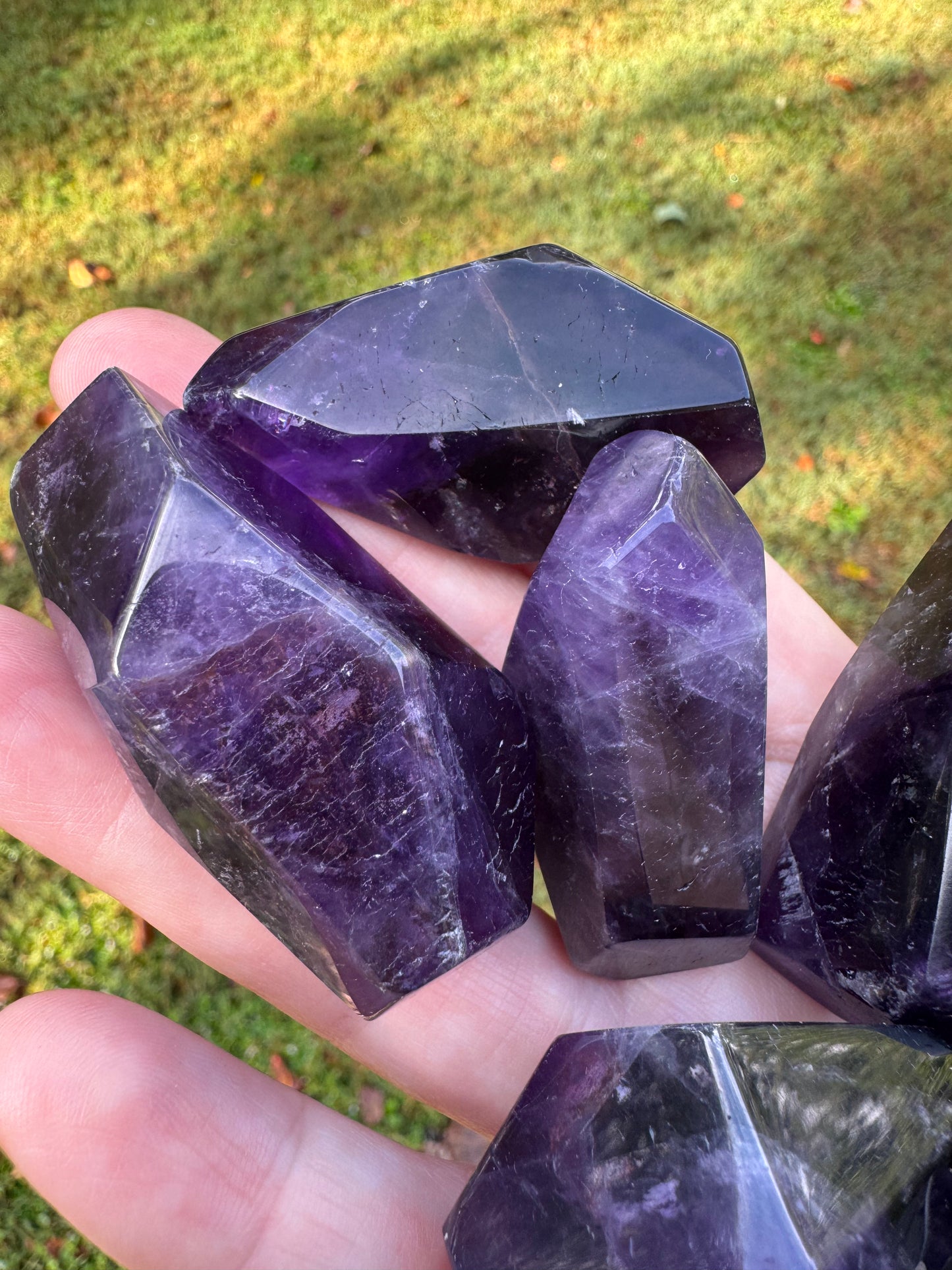 Dark Amethyst Polished Freeform Free Gift Wrap