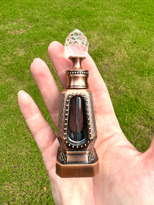 Copper and Glass Vintage Style Perfume Bottle 10 ml Free Gift Wrap