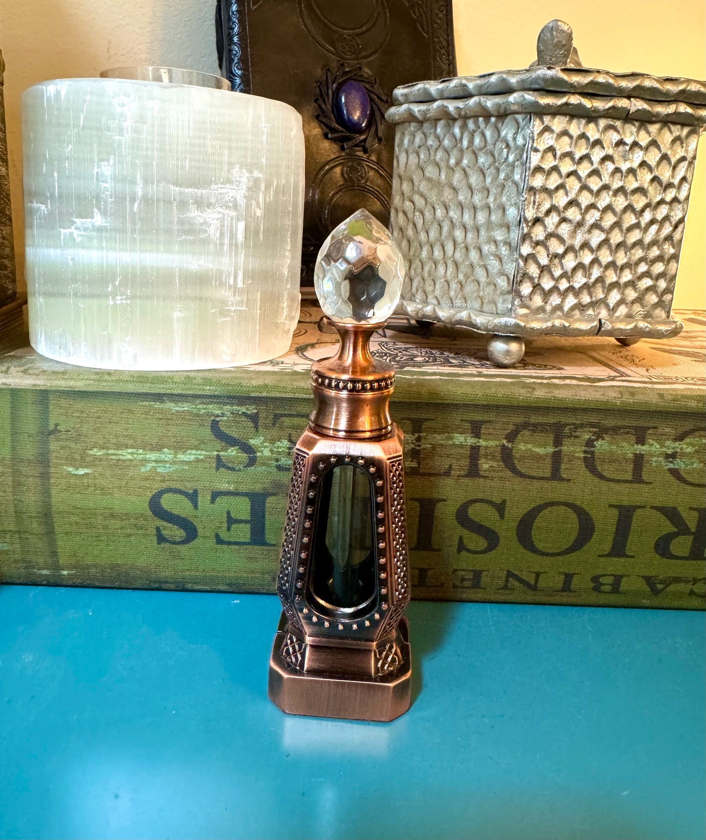 Copper and Glass Vintage Style Perfume Bottle 10 ml Free Gift Wrap