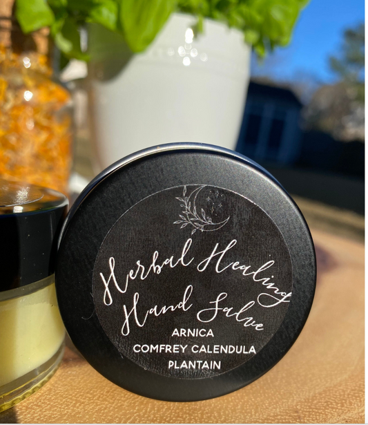 Herbal Healing Hand Salve Dry Skincare Organic Gardener’s Friend Hand Balm Lemongrass Scented