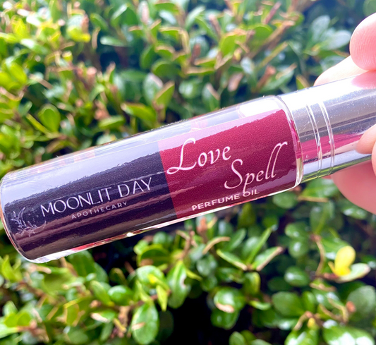 Love Spell Organic Perfume Oil Siren Potion Attraction Oil Crystal Infused Aromatherapy Essential Oils Magic Wicca Witchcraft Free Gift Wrap