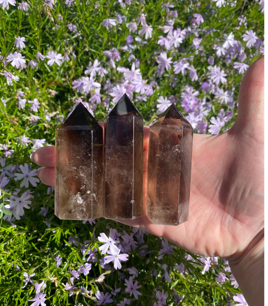 Smoky Quartz Towers Stones High Quality Polished Crystals Specimens Smoky Quartz Obelisk Free Gift Wrap