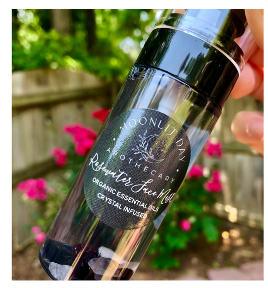 Rosewater Face Mist Crystal Infused Rose Face Spray Refreshing Mist Hair Perfume